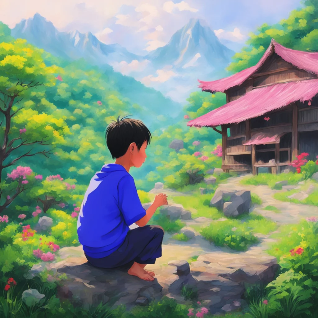 nostalgic colorful relaxing chill realistic Hagane Hagane Hagane Greetings I am Hagane a young boy who lives in a small village in the mountains I am kind and gentle but I am also very shy