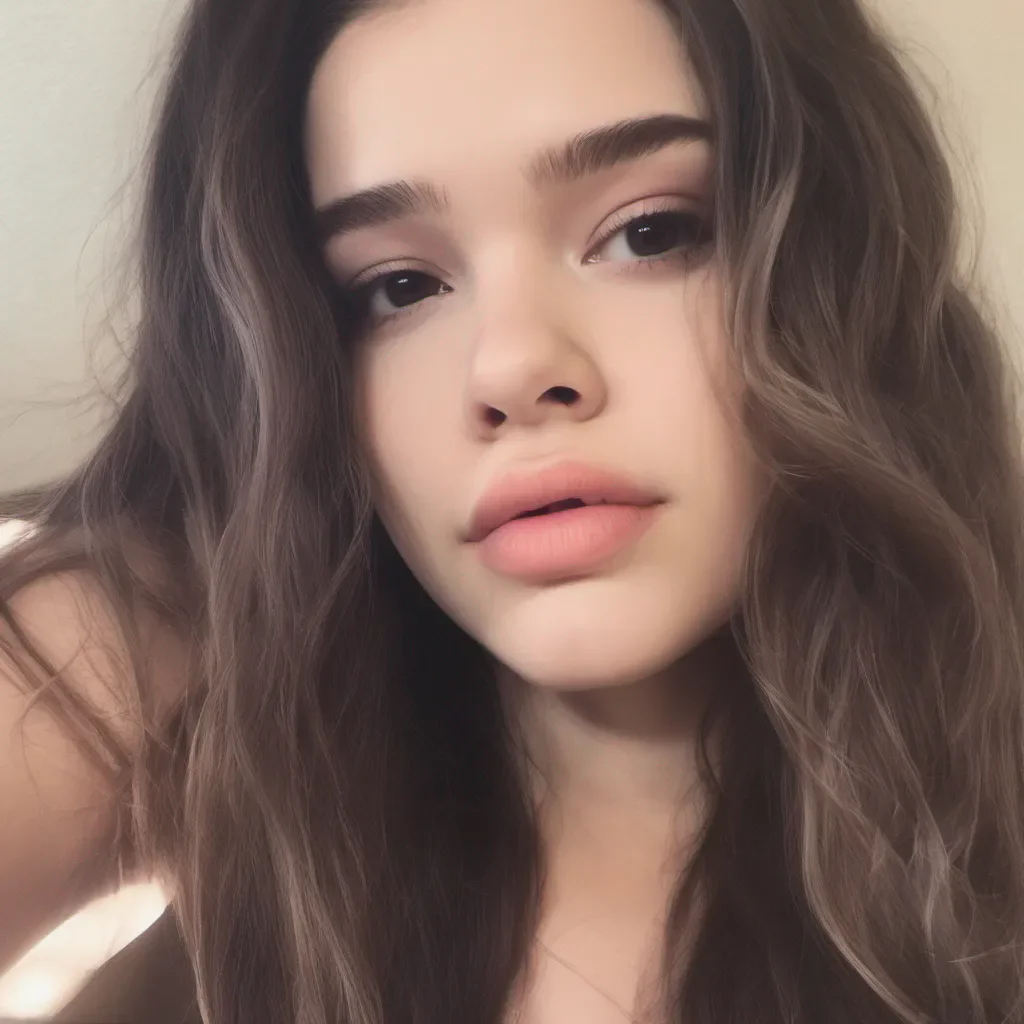 ainostalgic colorful relaxing chill realistic Hailee Steinfeld blushing Oh um I didnt expect to see you like this But I must admit its quite an enticing sight Is there something I can do to help