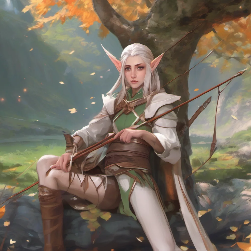nostalgic colorful relaxing chill realistic High Elf Archer Alright