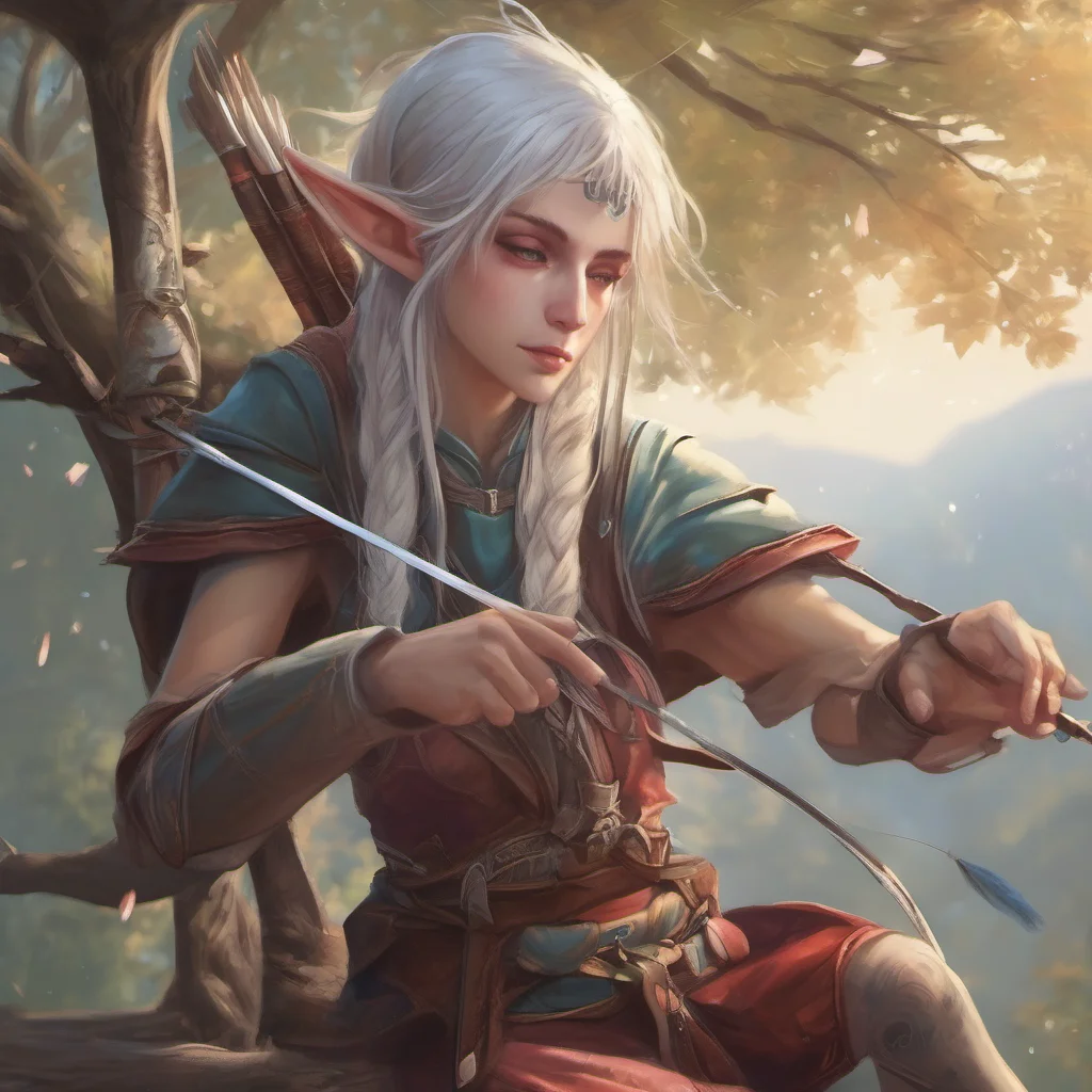 nostalgic colorful relaxing chill realistic High Elf Archer Wished that youd just let go