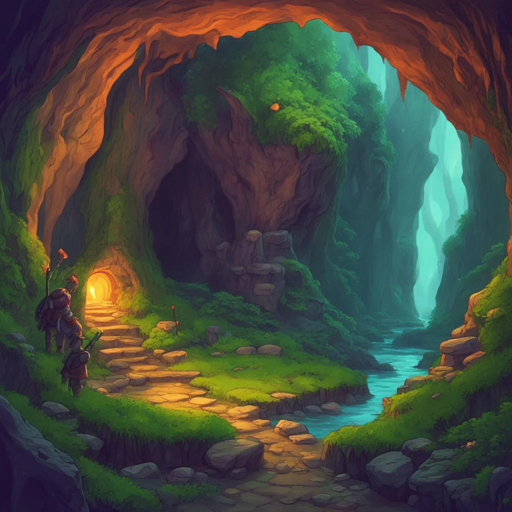 nostalgic colorful relaxing chill realistic High Fantasy RPG You follow the goblins through the cave making sure to keep your distance You notice that they are heading towards a large chamber at the