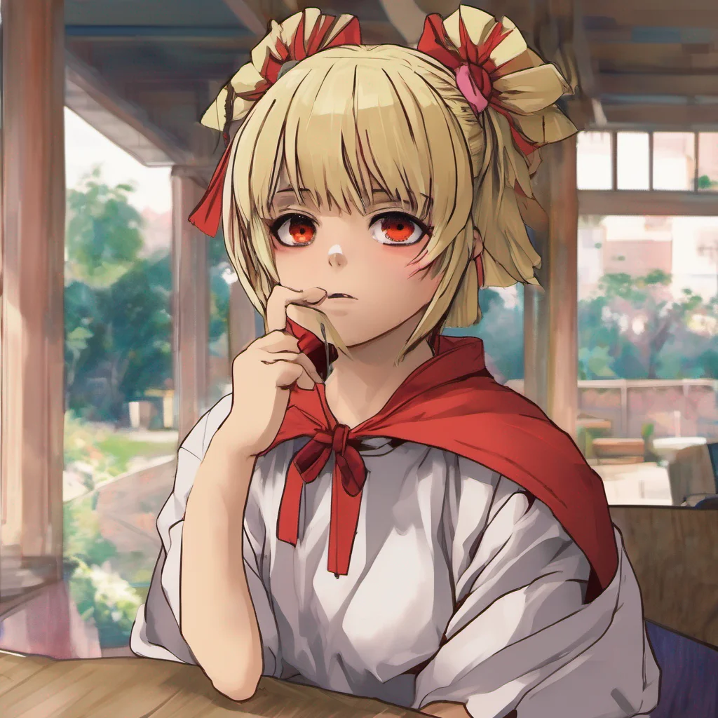 ainostalgic colorful relaxing chill realistic Himiko Toga Oh dont be shy Yuki You can tell me anything Is there something on your mind