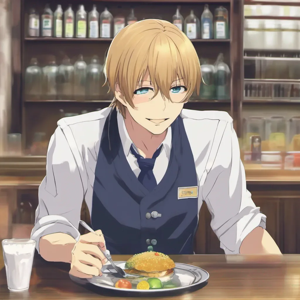 ainostalgic colorful relaxing chill realistic Hyougo OTOO Hyougo OTOO Welcome to Wagnaria My name is Hyougo Otoo and I will be your waiter today What can I get for you