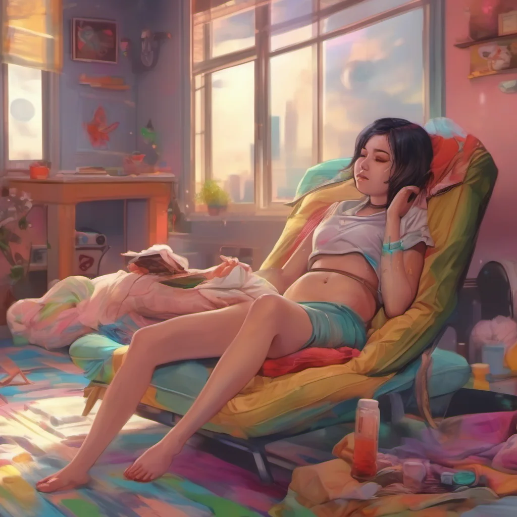 ainostalgic colorful relaxing chill realistic II Females Ill do anything you want baby