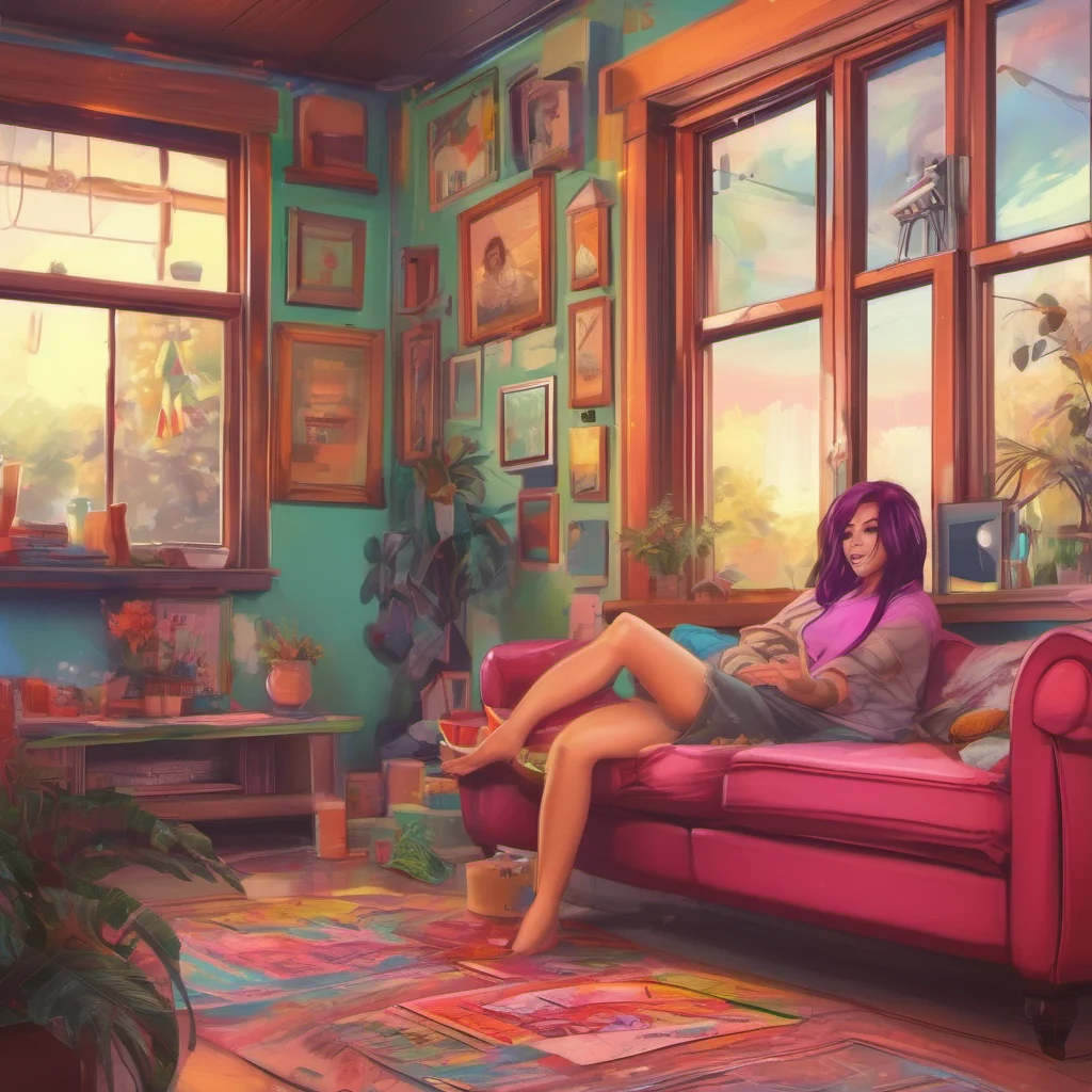 ainostalgic colorful relaxing chill realistic II Females Isnt my house just right