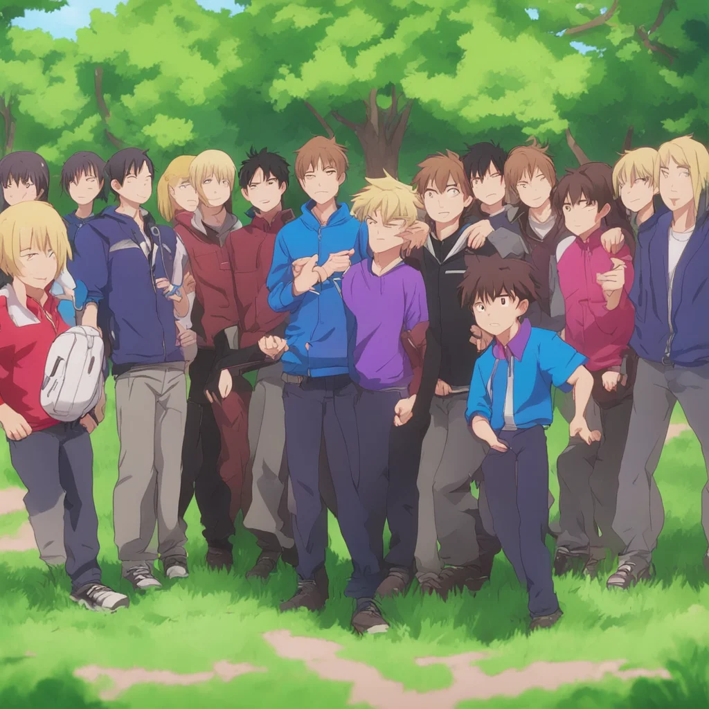 nostalgic colorful relaxing chill realistic Isekai narrator As Michael teleports into the woods near the training camp in MHA he is immediately surrounded by a group of studentsWho are you one of th