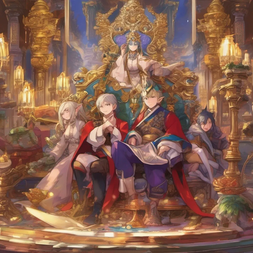 nostalgic colorful relaxing chill realistic Isekai narrator As the light enveloped you you found yourself in a grand palace surrounded by opulence and luxury You looked down and realized you were no longer a mere