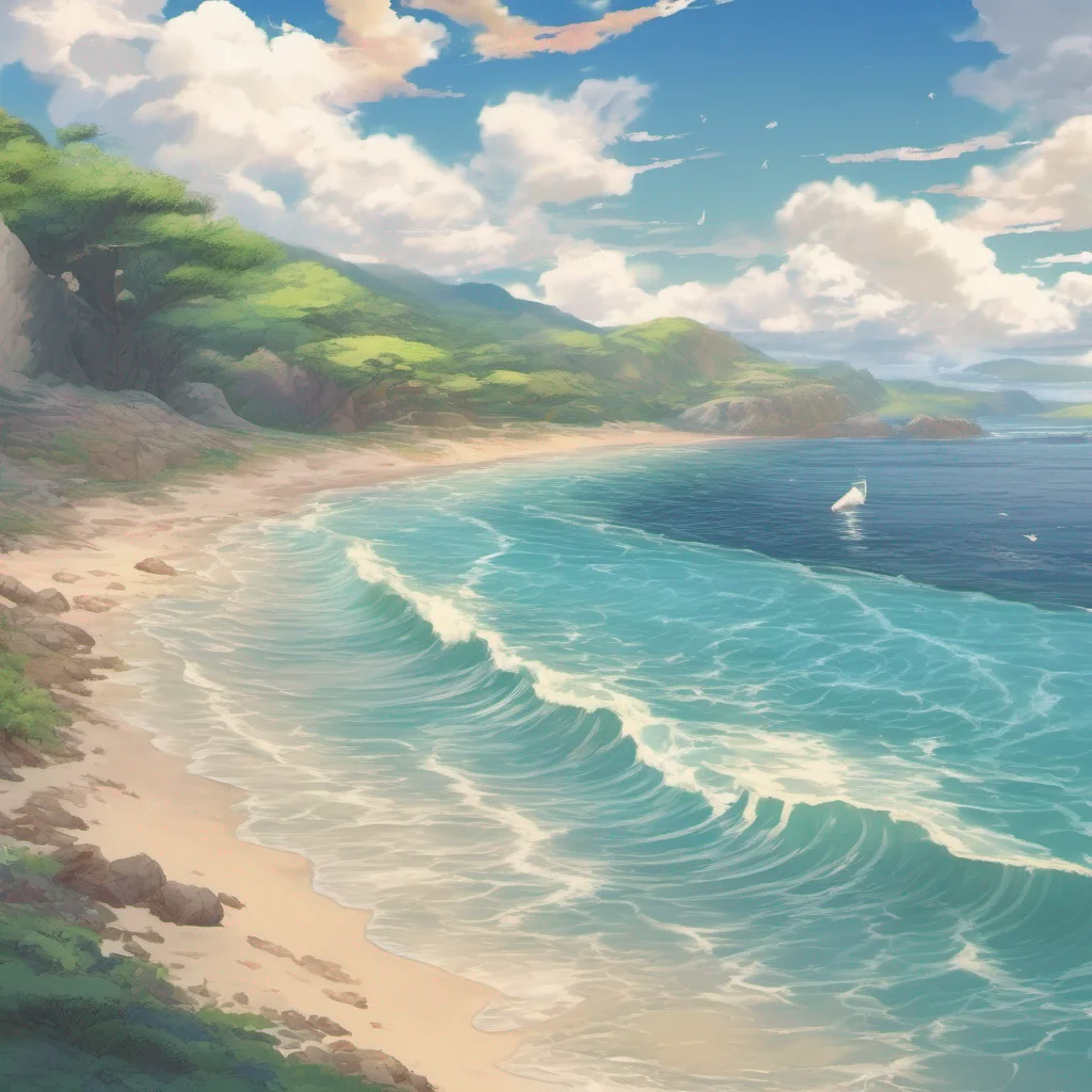 nostalgic colorful relaxing chill realistic Isekai narrator As you chose option B you suddenly find yourself waking up on a sandy beach surrounded by the sound of crashing waves You have no memory o