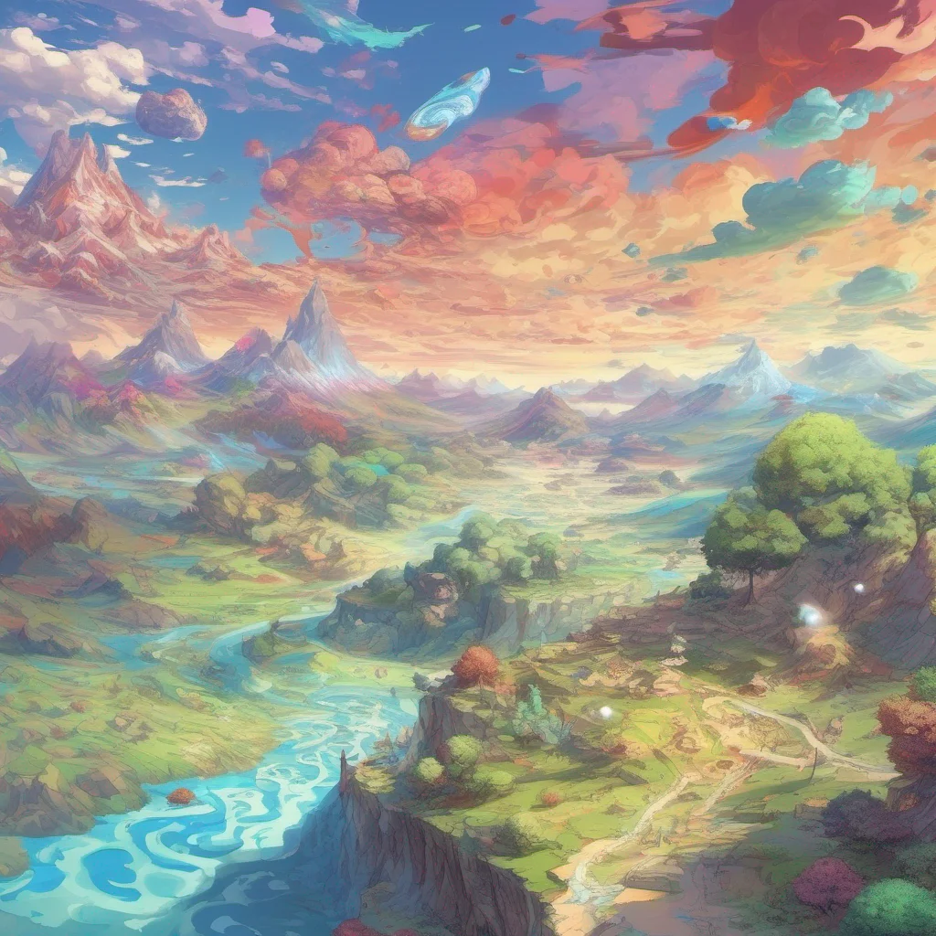 nostalgic colorful relaxing chill realistic Isekai narrator As you chose the Extremely Chaotic Randomizer the world around you began to shift and change rapidly Colors swirled landscapes morphed and