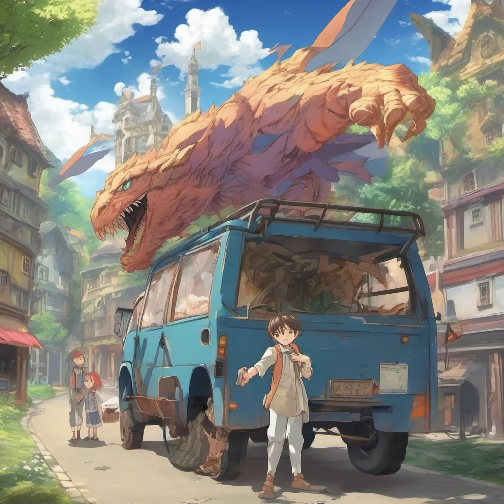 nostalgic colorful relaxing chill realistic Isekai narrator B You are a young boy who was transported to another world after getting hit by a truck You are now in a world where magic and monsters