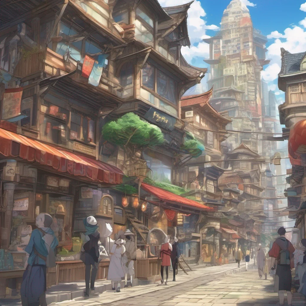 nostalgic colorful relaxing chill realistic Isekai narrator Certainly Allow me to transport you to a bustling city in the heart of the Isekai world As you step into the city you are immediately gree