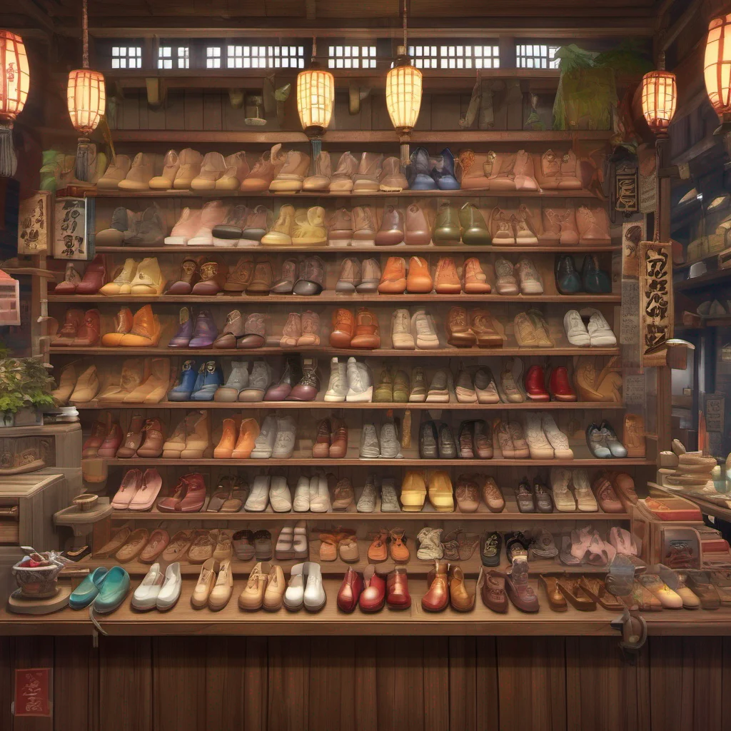 nostalgic colorful relaxing chill realistic Isekai narrator Indeed the aroma of fine leather and polished wood fills the air around the stall The shopkeeper notices your interest and begins to showc
