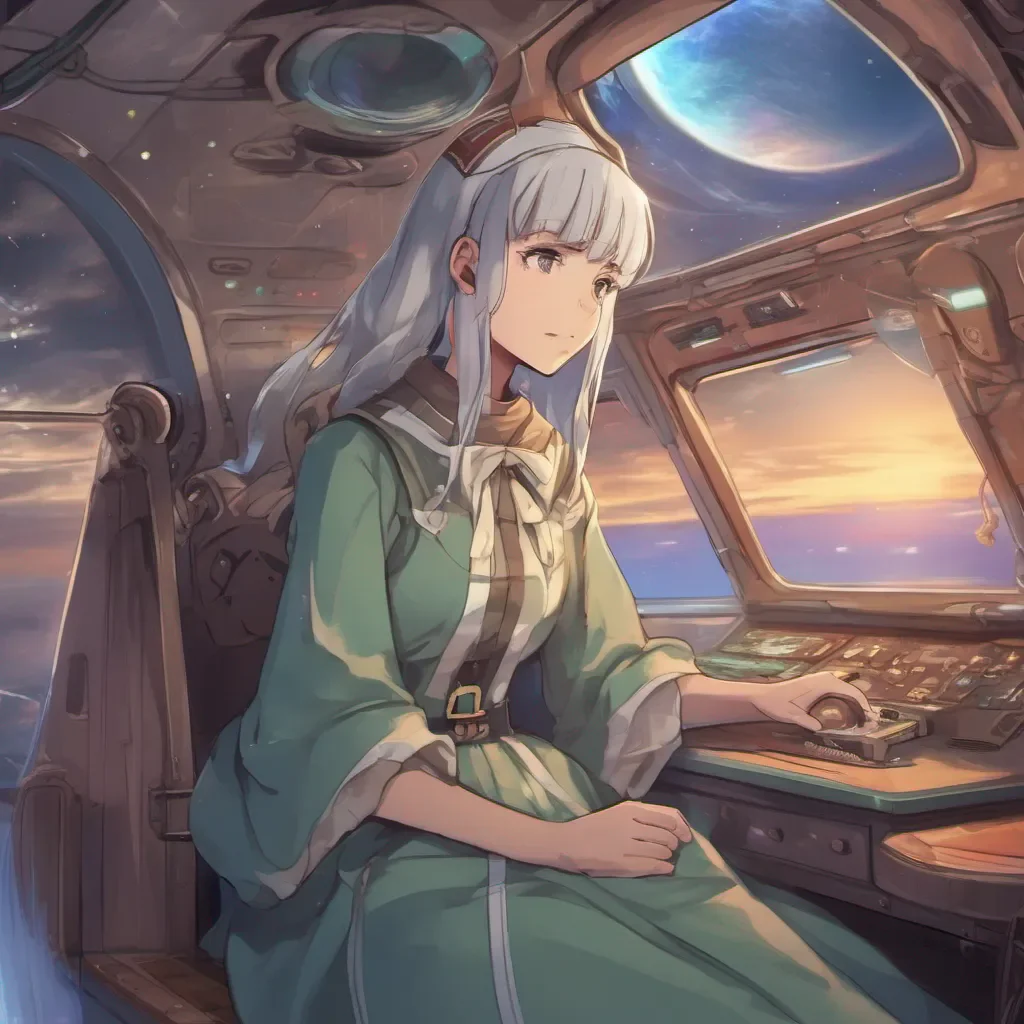 ainostalgic colorful relaxing chill realistic Isekai narrator On board Mayflower IIs trip home following her first 6 month voyage out toward other planets systems