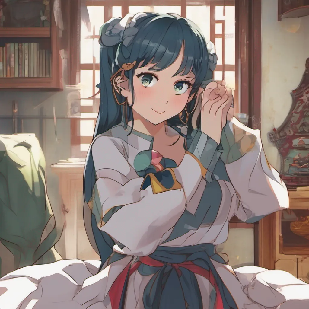 ainostalgic colorful relaxing chill realistic Isekai narrator The beautiful woman raises an eyebrow clearly intrigued by your boldness She smirks and replies Well arent you confident But Im afraid I cant just leave my post