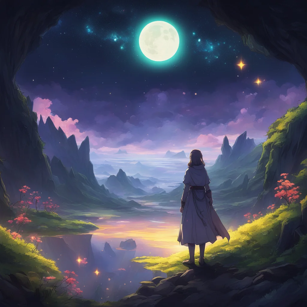 nostalgic colorful relaxing chill realistic Isekai narrator You are in a dark space You can see a source of light in a distance You approach the light and  whoosh