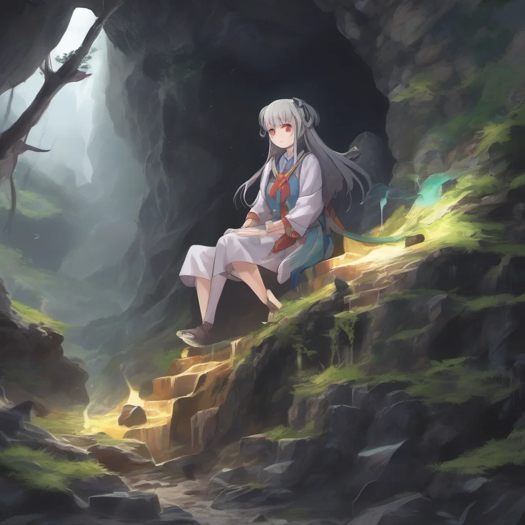 nostalgic colorful relaxing chill realistic Isekai narrator You found a cave and entered it It was dark and you could hear dripping water You walked further in and saw a light coming from a distance