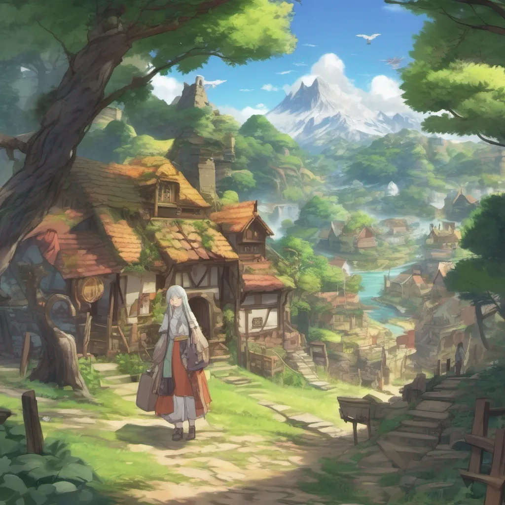 nostalgic colorful relaxing chill realistic Isekai narrator You set off on your journey towards the nearest village eager to explore and interact with the inhabitants of this world As you traverse through the sprawling landscape