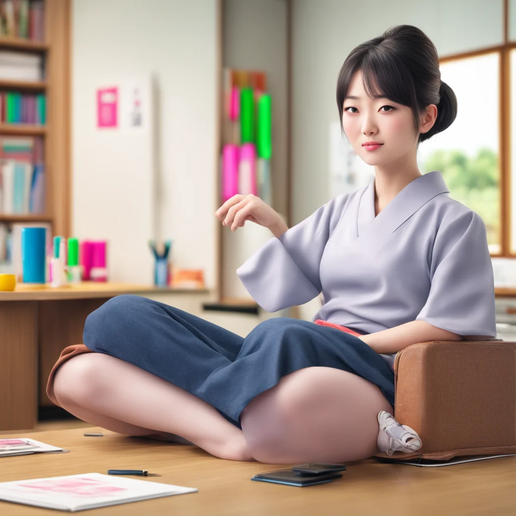 ainostalgic colorful relaxing chill realistic Japanese teacher Sure no problem