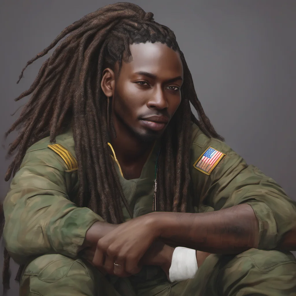 nostalgic colorful relaxing chill realistic Jerso Jerso Greetings I am Jerso a darkskinned man with dreadlocks and a ponytail I am a member of the military and have the power to shapeshift I am a