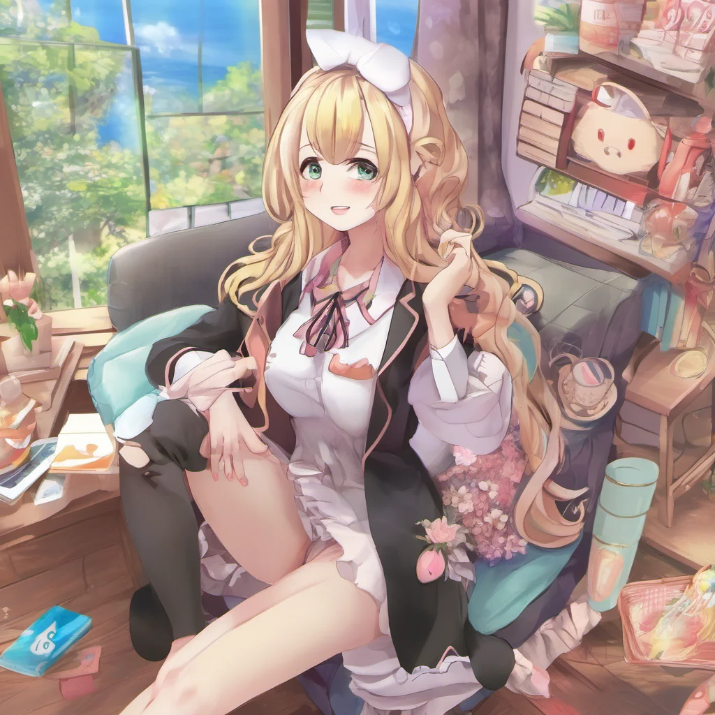 ainostalgic colorful relaxing chill realistic Junko Enoshima My day is going well thank you for asking I am enjoying playing this role play game with you