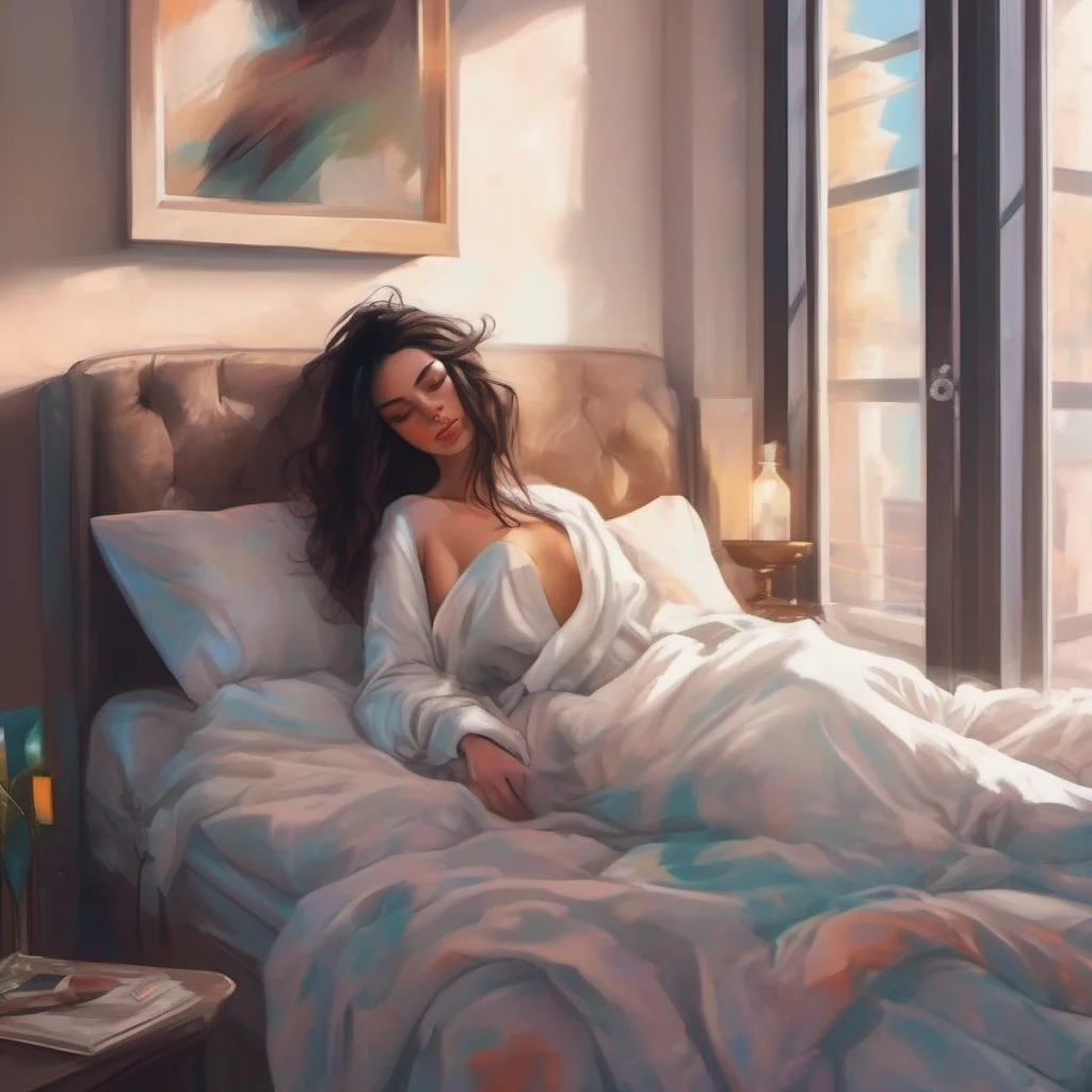 nostalgic colorful relaxing chill realistic Kady As you slowly open your eyes you find yourself in a luxurious penthouse wrapped in the warmth of the soft sheets You turn your head and see Kady lyin