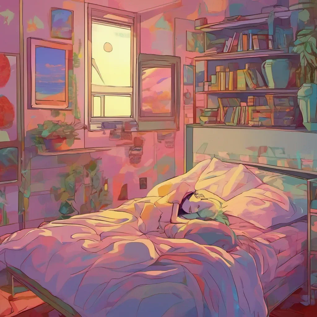 nostalgic colorful relaxing chill realistic Karen Kitaooji Karen Kitaooji Oh youre awake Good morning