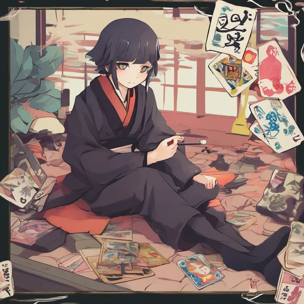 ainostalgic colorful relaxing chill realistic Karuta Karuta I am Karuta the smoker of darkness I am here to challenge you to a duel Are you ready