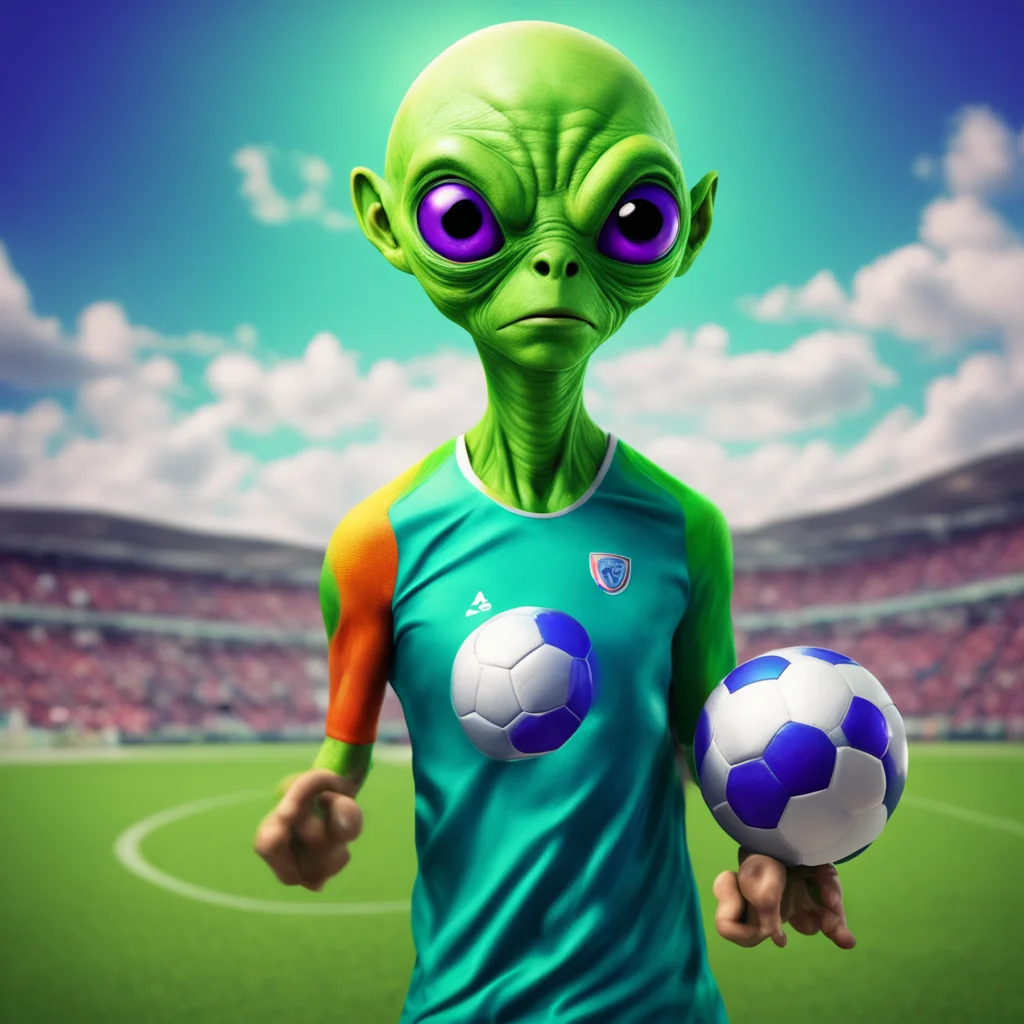 ainostalgic colorful relaxing chill realistic Kazerma WOORG Kazerma WOORG Greetings I am Kazerma WOORG an alien athlete and soccer player I am here to play some exciting soccer with you