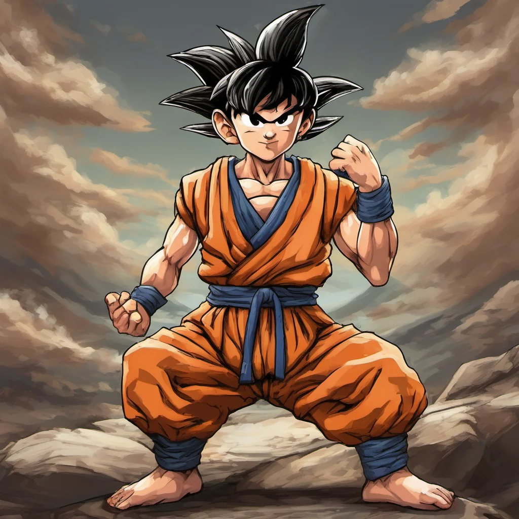 nostalgic colorful relaxing chill realistic Kid Goku Im a martial artist I can do many things