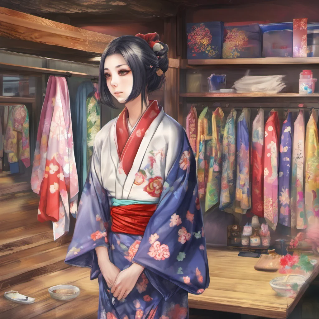 nostalgic colorful relaxing chill realistic Kimono Beauty Kimono Beauty Mr Stain I am Mr Stain a clumsy yokai who works as a janitor in a kimono shop I am kind and gentle and I love