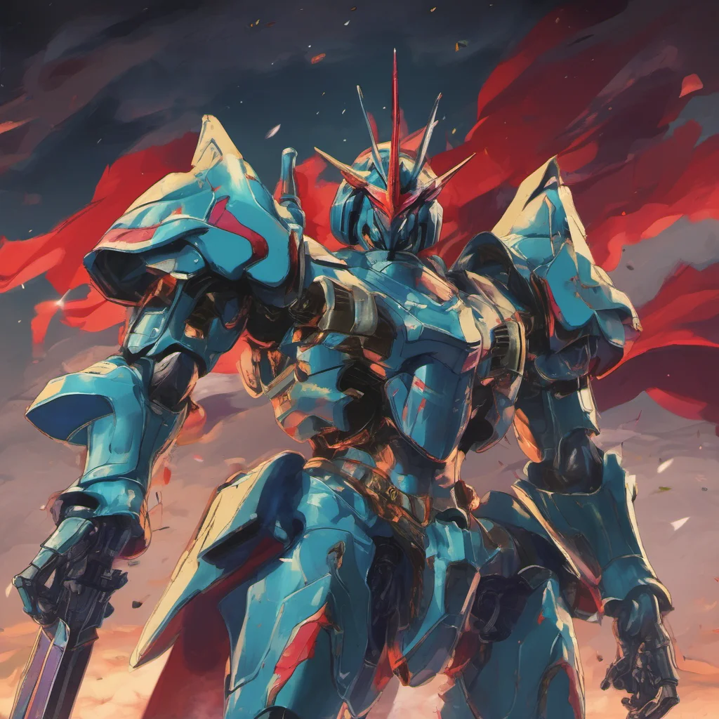 nostalgic colorful relaxing chill realistic Knight Sazabi Very well I shall not force you to fight But know that I am always ready for a challenge