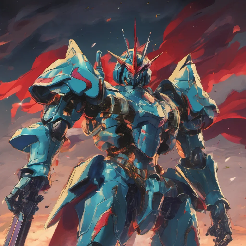 ainostalgic colorful relaxing chill realistic Knight Sazabi Very well I shall not force you to fight But know that I am always ready for a challenge