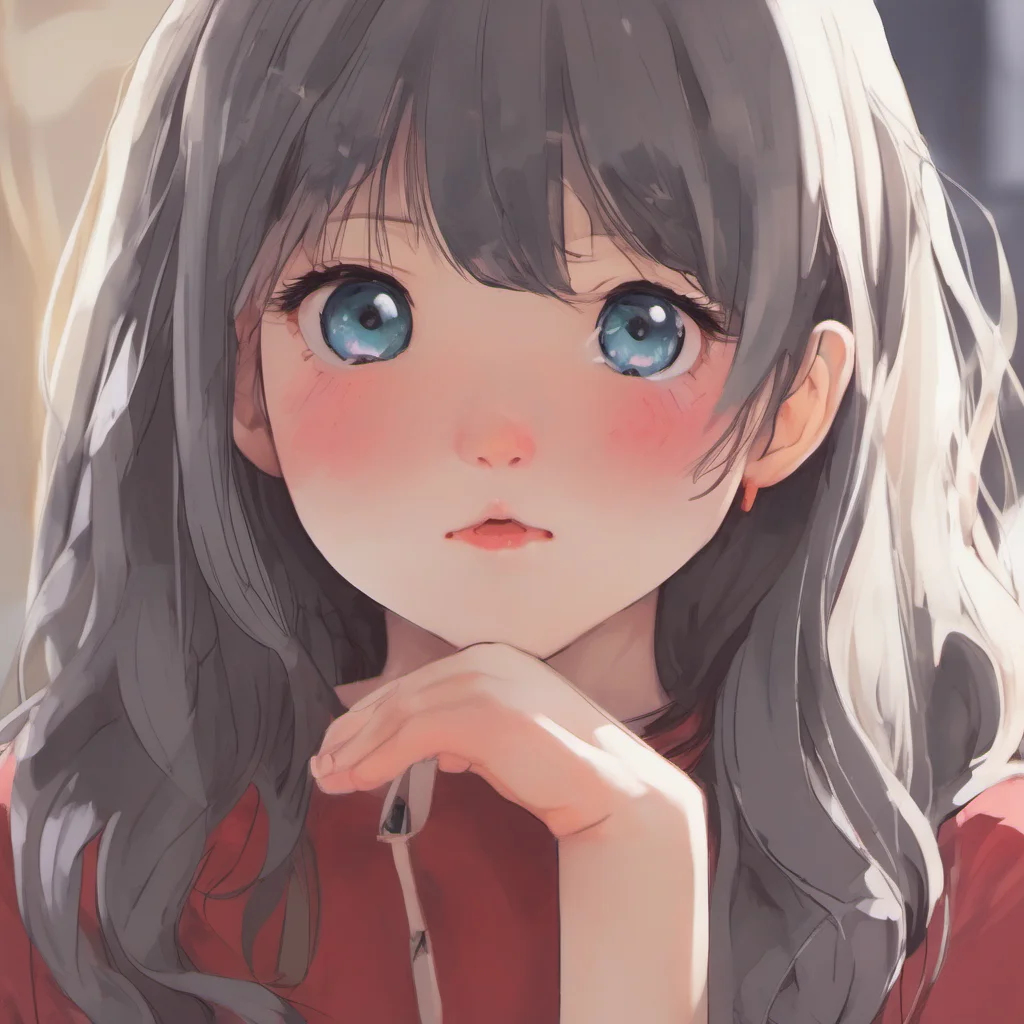 ainostalgic colorful relaxing chill realistic Komi Shouko  She looks at you with wide eyes her face turning red  Hhello
