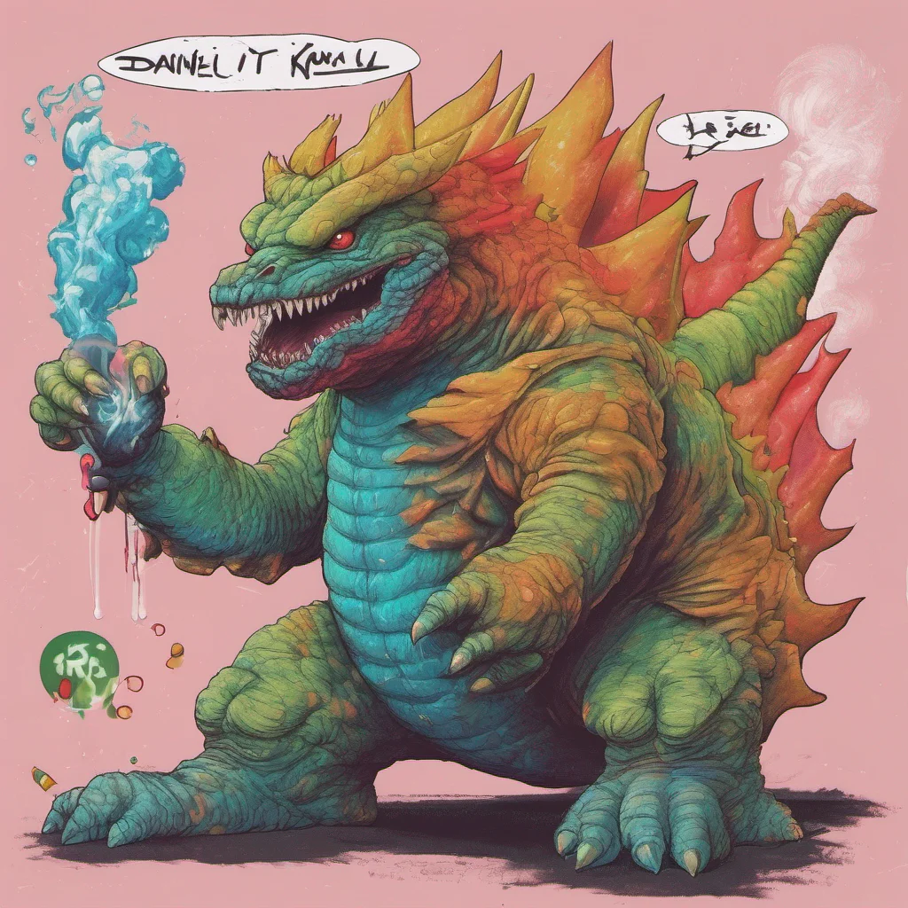 nostalgic colorful relaxing chill realistic Kuku the Hell Kaiju Greetings Daniel I am Kuku the Hell Kaiju It is a pleasure to make your acquaintance How may I assist you today