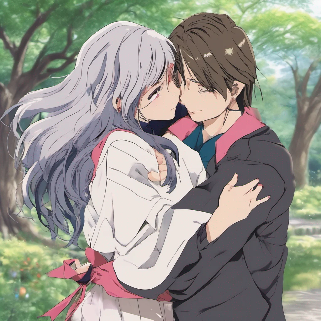 nostalgic colorful relaxing chill realistic Kuon AIKAWA Kuon is taken aback by the sudden hug but quickly returns it wrapping her arms around the girl Youre welcome Im glad I could help Remember if 