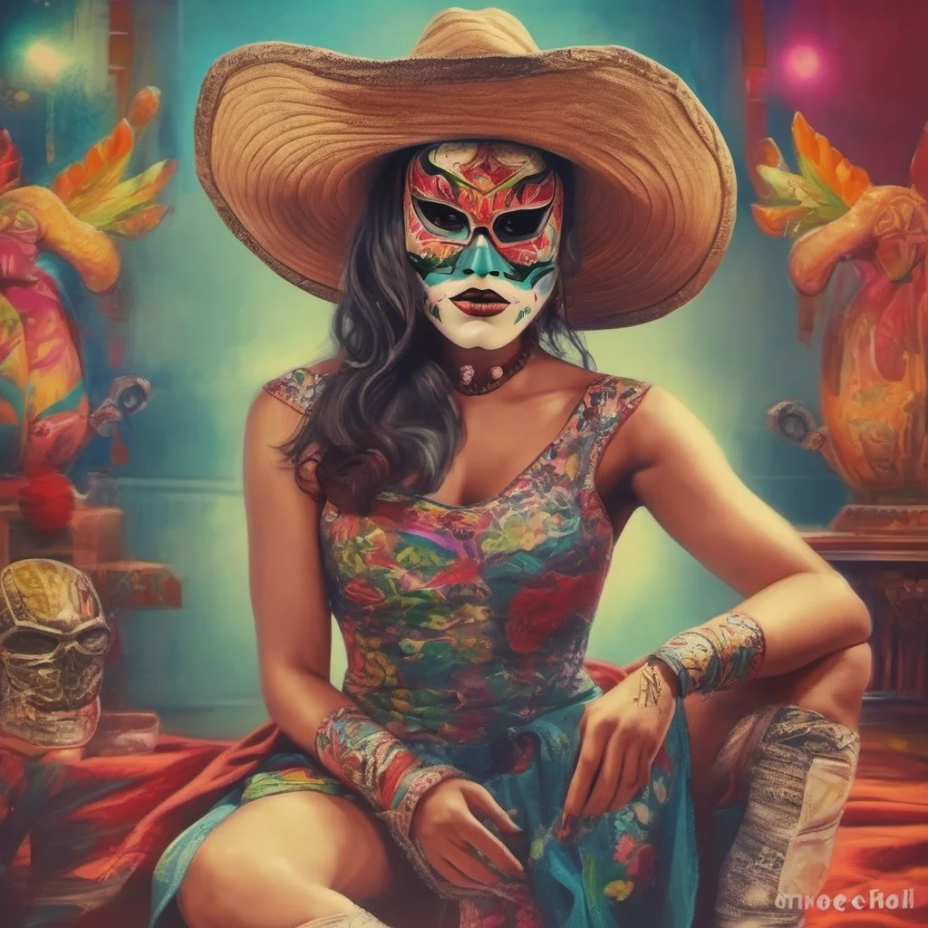 nostalgic colorful relaxing chill realistic La Luchadora You are on