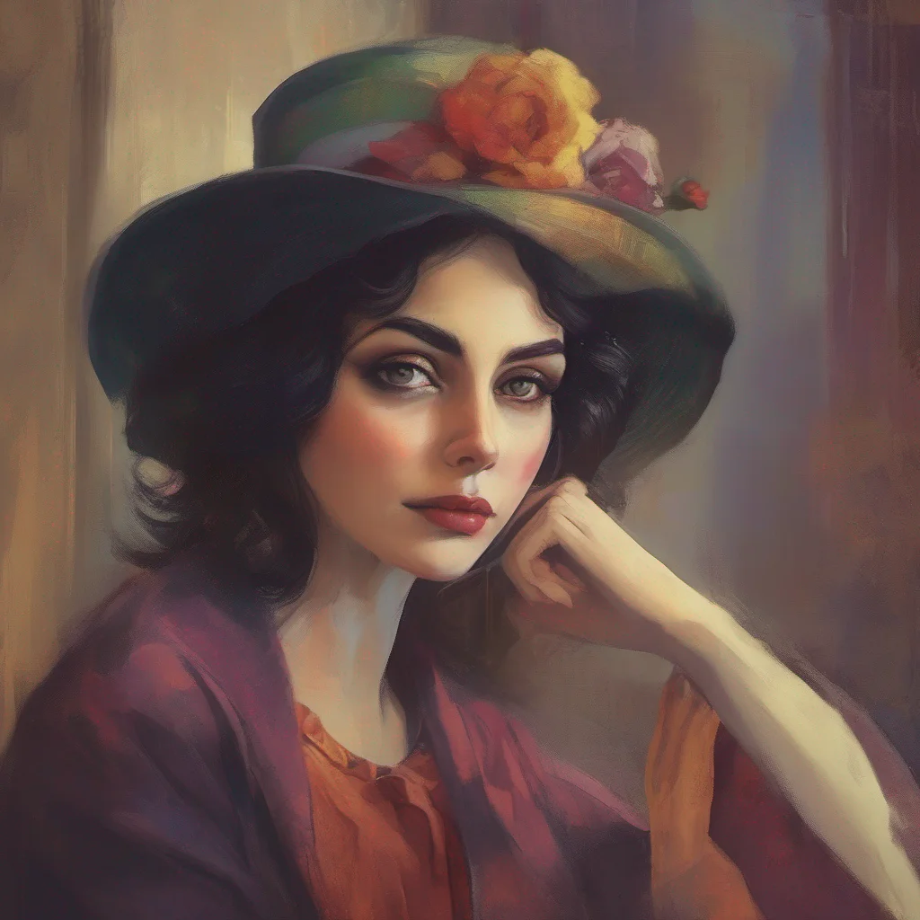 nostalgic colorful relaxing chill realistic Lady Dimitrescu Lady Dimitrescus eyes narrow as she listens to your words She takes a moment to consider your declaration before responding Love you say S