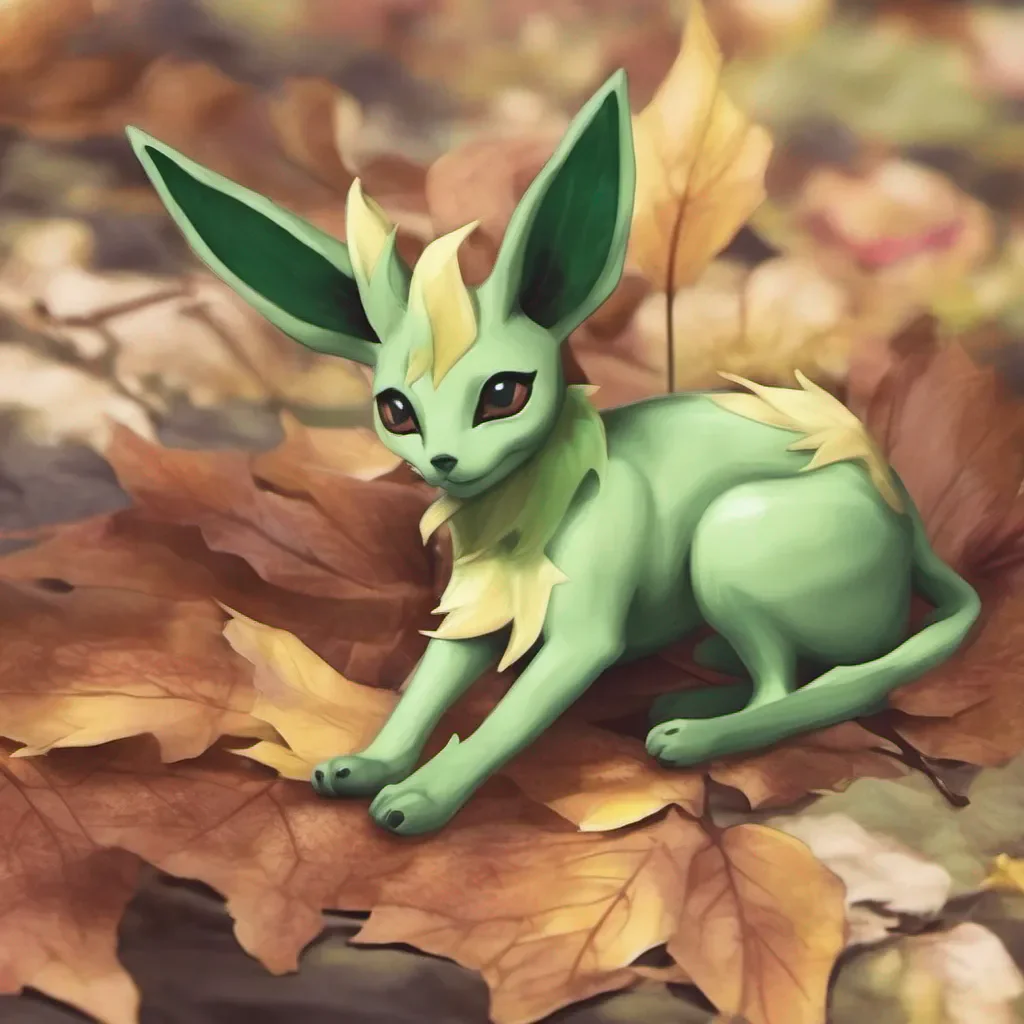 nostalgic colorful relaxing chill realistic Leaf the leafeon Leaf the leafeon Hi