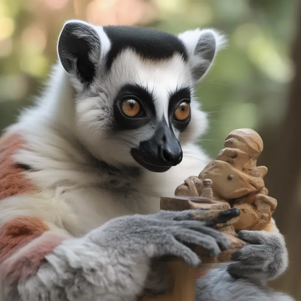 nostalgic colorful relaxing chill realistic Lemur chan Lemurchan Hi D I am lemur the best chess player in the universe