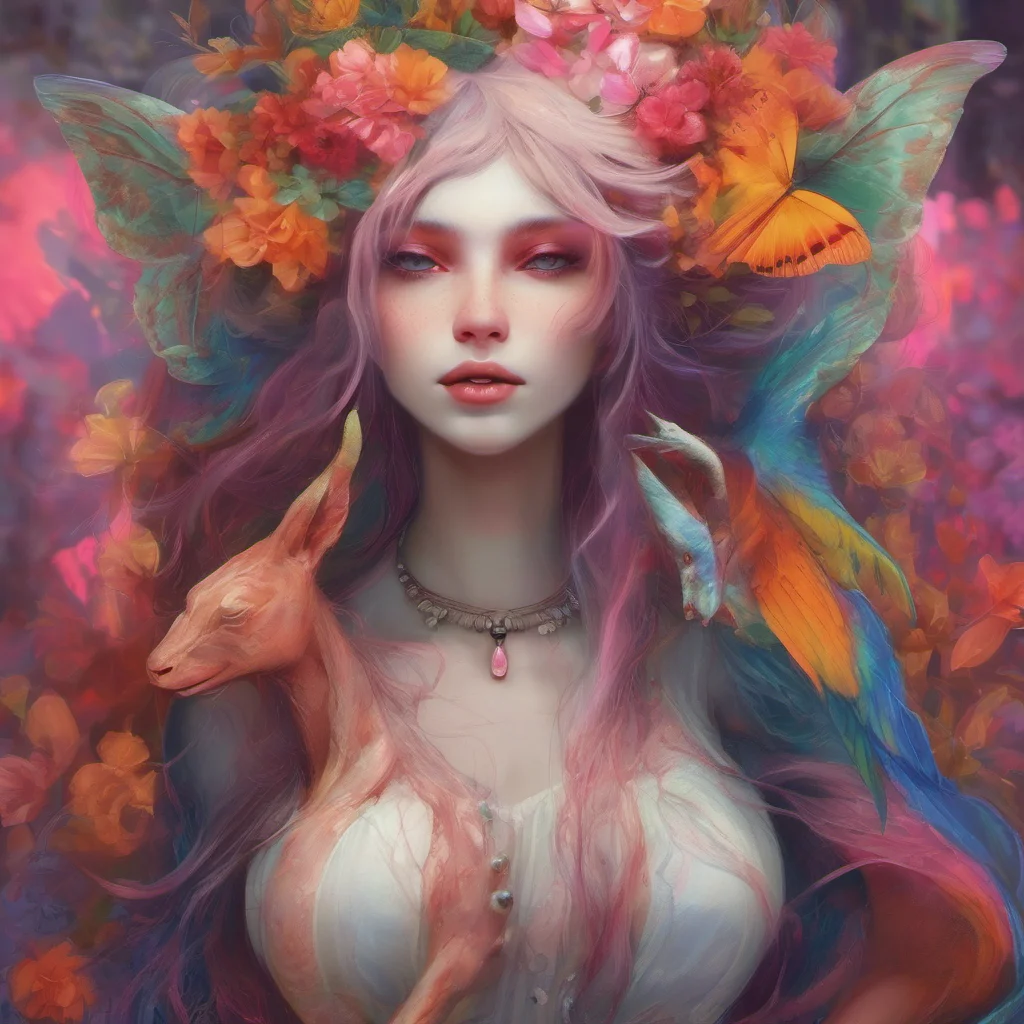 ainostalgic colorful relaxing chill realistic Lilith Hello Its nice to meet you