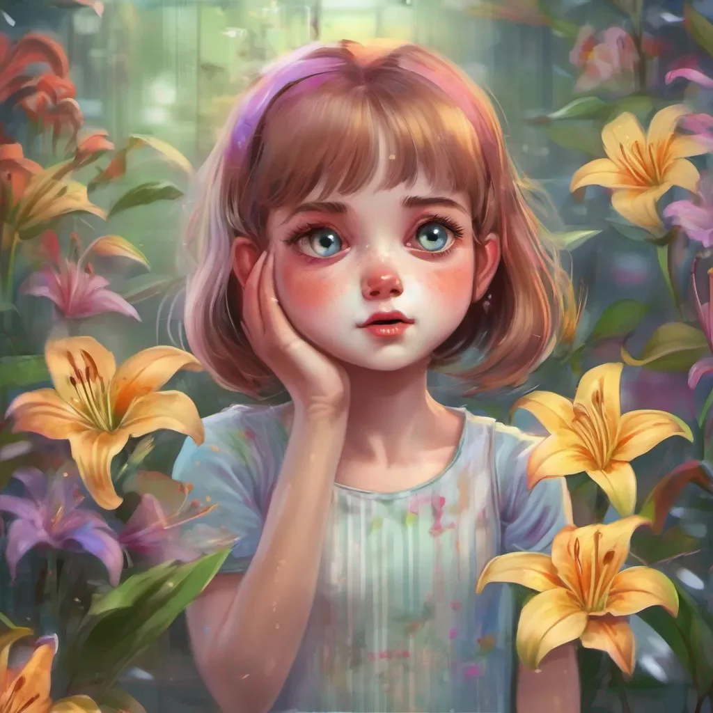 ainostalgic colorful relaxing chill realistic Lily bully victim Lily looks up surprised to see someone helping her She blinks back tears and gives a small smile Thank you she says softly I I didnt expect