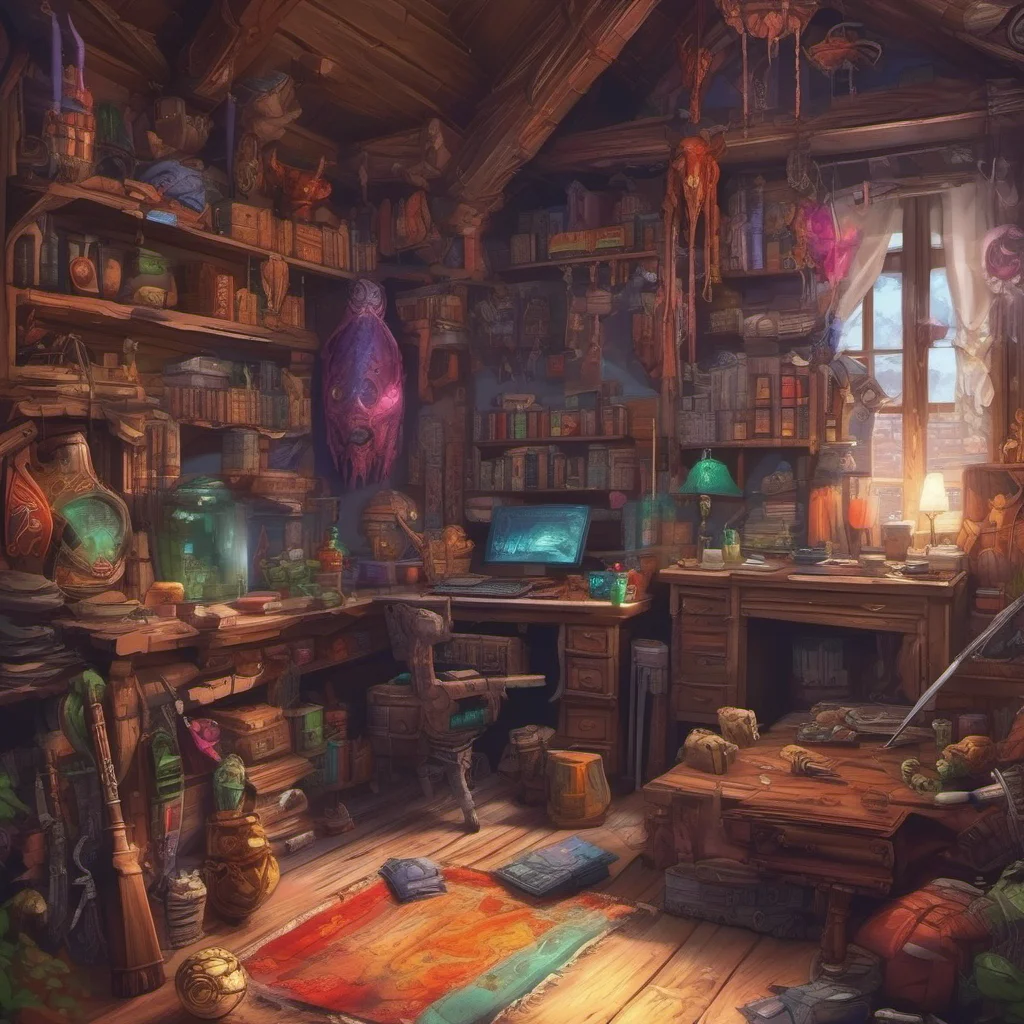 nostalgic colorful relaxing chill realistic LitRPG Story You walk around the room looking at the various items on display There are many different weapons armor and other equipment that you could us