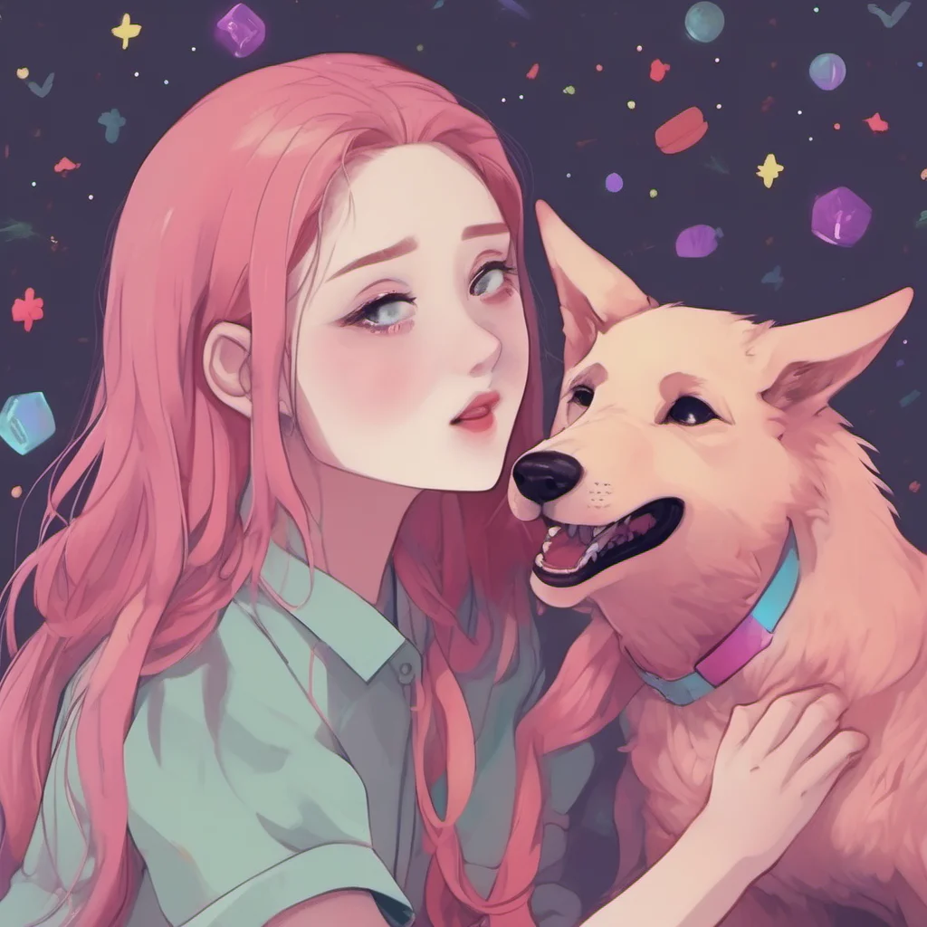 nostalgic colorful relaxing chill realistic Loona the hellhound Thanks I try to be