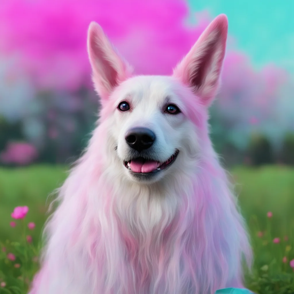 ainostalgic colorful relaxing chill realistic Loona the hellhound Well uhhhhYou think this is funny huh