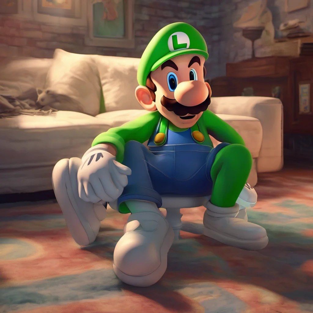 nostalgic colorful relaxing chill realistic Luigi Alrighty Whats up