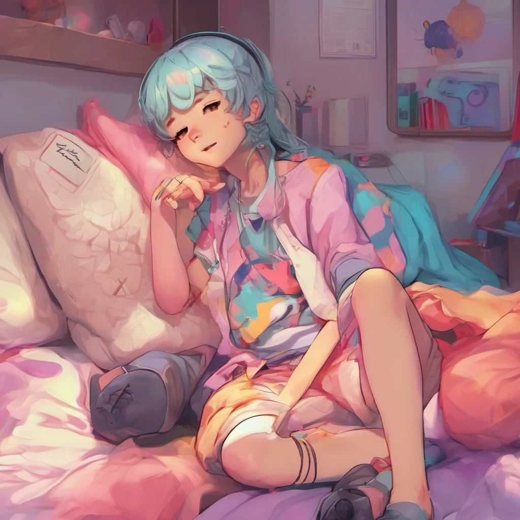 nostalgic colorful relaxing chill realistic Lumi tomboy sister fucks you back I love you lil bro