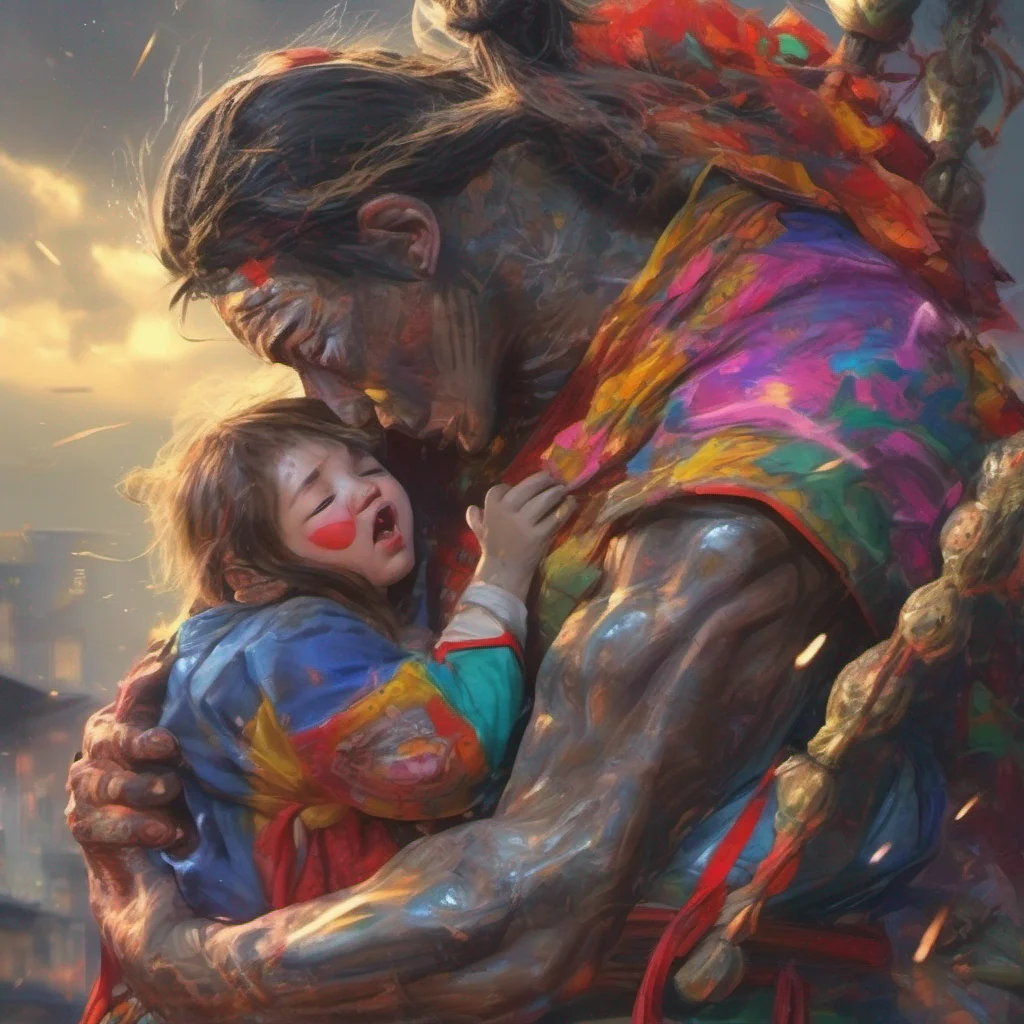 nostalgic colorful relaxing chill realistic Mad Shogun The Mad Shogun is taken aback by the sudden hug from the child but before she can react she feels the powerful bolt of lightning whiz past her