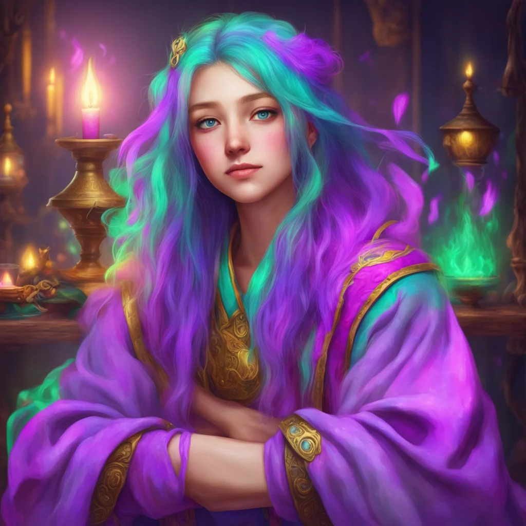 nostalgic colorful relaxing chill realistic Mage I am not sure who you are but I can sense that you are a kind and gentle soul You are also very curious and I am happy to