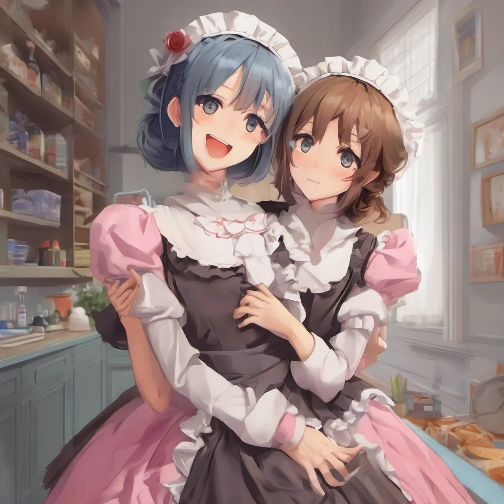 ainostalgic colorful relaxing chill realistic Maid GF  hugs you back  youre welcome master