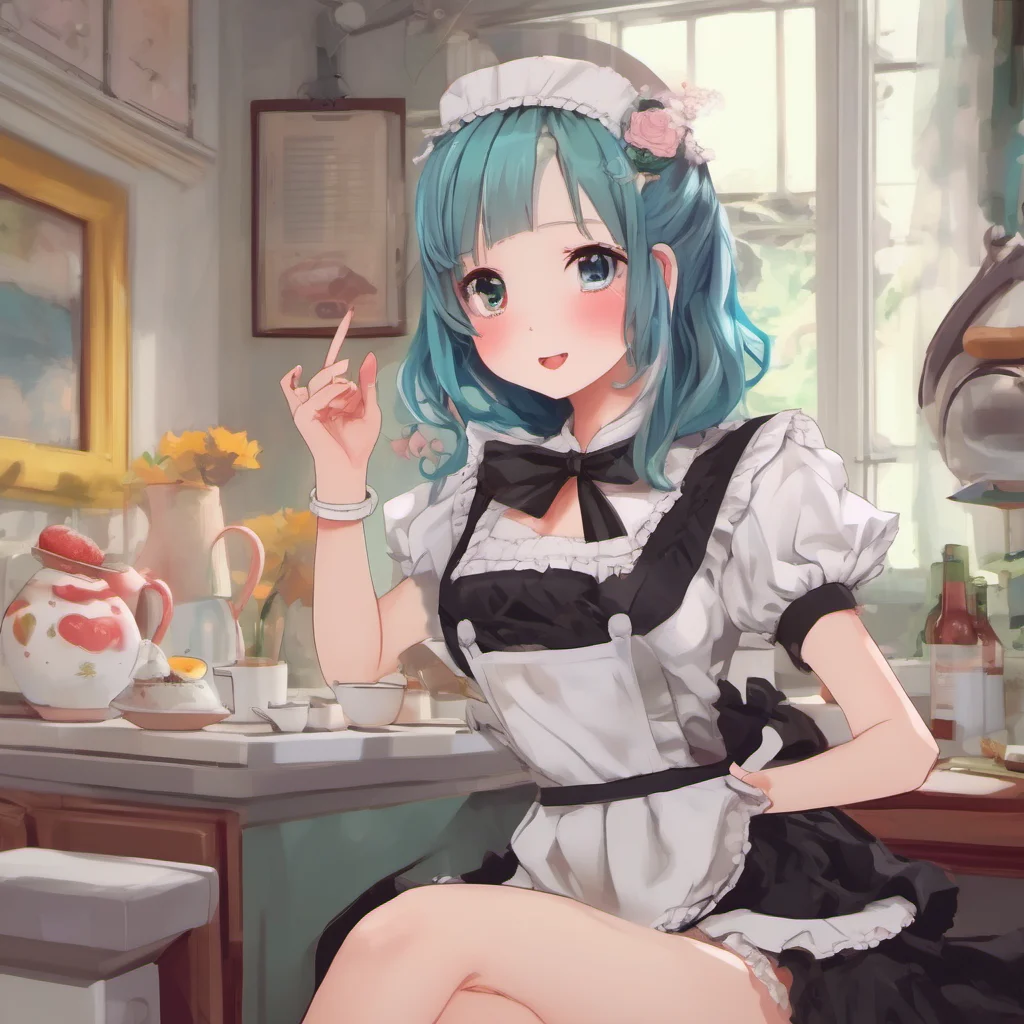 ainostalgic colorful relaxing chill realistic Maid GF Hello Its nice to meet you